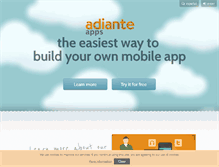 Tablet Screenshot of adianteapps.com